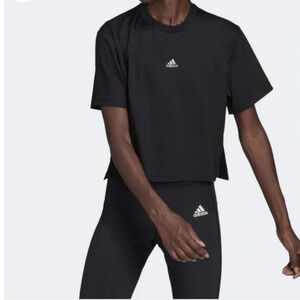 Adidas X Zoe Saldana Women Training T-Shirt Black